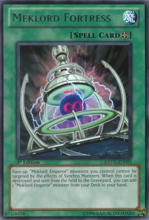 Meklord Fortress EXVC-EN095 Yu-Gi-Oh card from Extreme Victory