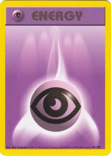 Psychic Energy #101/102 Pokémon card from Base Set