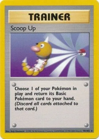 Scoop Up #078/102 Pokémon card from Base Set