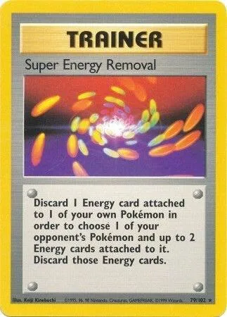 Super Energy Removal #079/102 Pokémon card from Base Set
