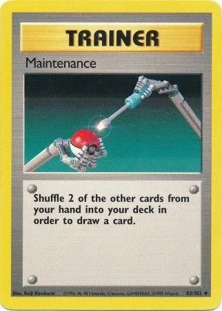 Maintenance #083/102 Pokémon card from Base Set