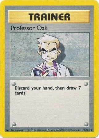 Professor Oak #088/102 Pokémon card from Base Set