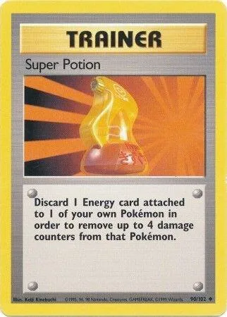 Super Potion #090/102 Pokémon card from Base Set