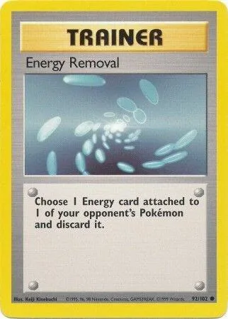 Energy Removal #092/102 Pokémon card from Base Set