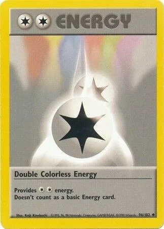 Double Colorless Energy #096/102 Pokémon card from Base Set