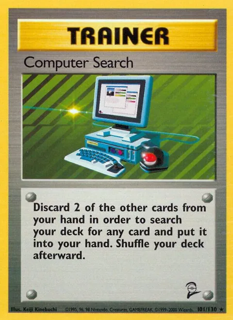 Computer Search #101/130 Pokémon card from Base Set 2