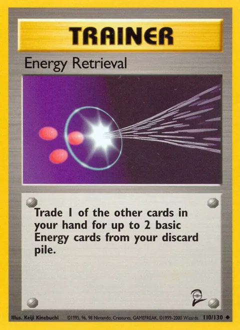 Energy Retrieval #110/130 Pokémon card from Base Set 2