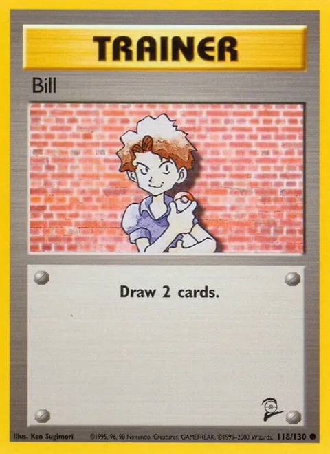 Bill #118/130 Pokémon card from Base Set 2