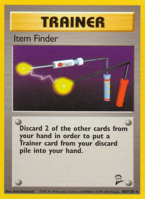 Item Finder #103/130 Pokémon card from Base Set 2