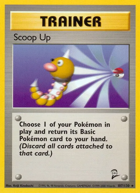 Scoop Up #107/130 Pokémon card from Base Set 2