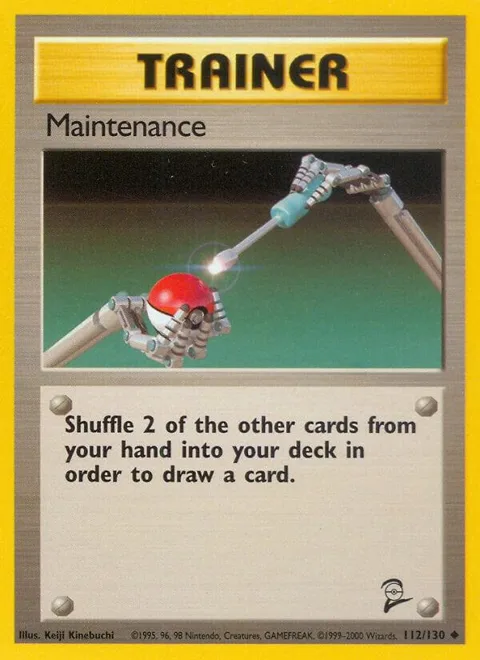 Maintenance #112/130 Pokémon card from Base Set 2