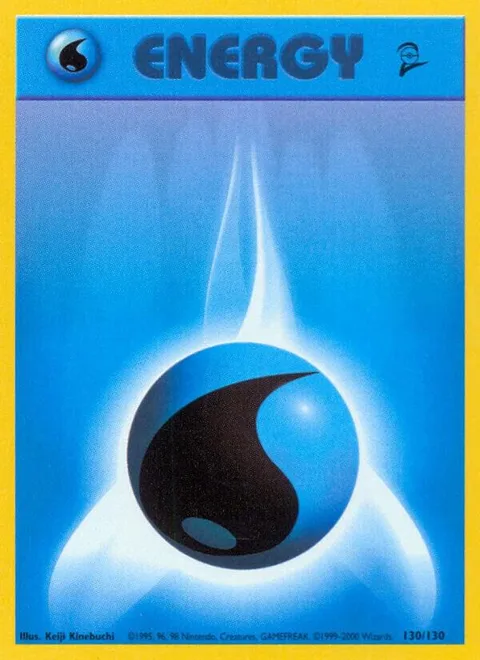 Water Energy #130/130 Pokémon card from Base Set 2
