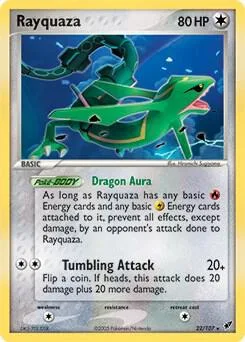 Rayquaza - 22/107 #022/107 Holofoil Pokémon card from Deck Exclusives