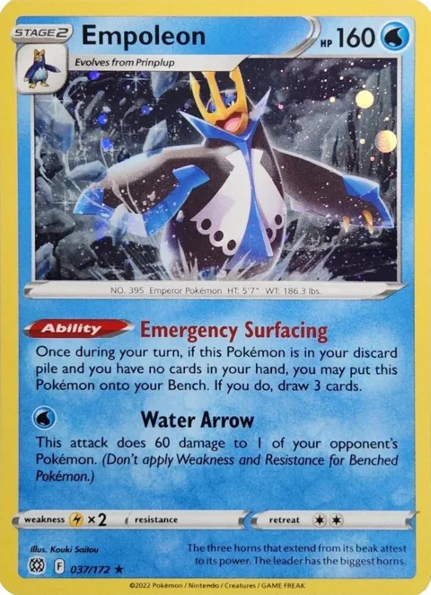 Empoleon - 037/172 Cosmos Holo #037/172 Holofoil Pokémon card from Miscellaneous Cards & Products