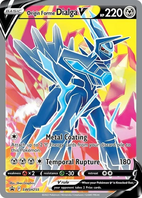 Origin Forme Dialga V #SWSH255 Holofoil Pokémon card from Sword & Shield Promo Cards
