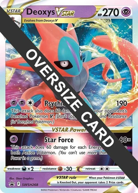 Deoxys VSTAR #SWSH268 Holofoil Pokémon card from Jumbo Cards