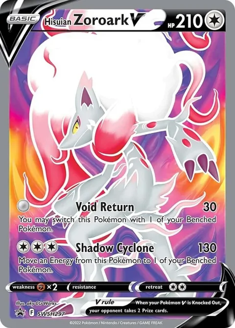 Hisuian Zoroark V #SWSH297 Holofoil Pokémon card from Sword & Shield Promo Cards