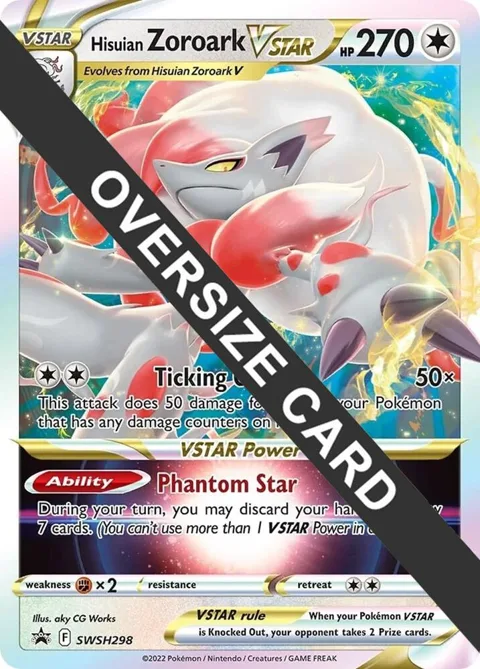 Hisuian Zoroark VSTAR #SWSH298 Holofoil Pokémon card from Jumbo Cards