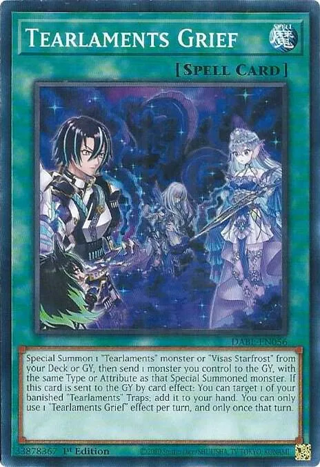 Tearlaments Grief DABL-EN056 Yu-Gi-Oh card from Darkwing Blast