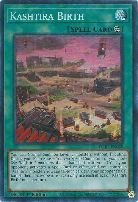 Kashtira Birth DABL-EN060 Yu-Gi-Oh card from Darkwing Blast
