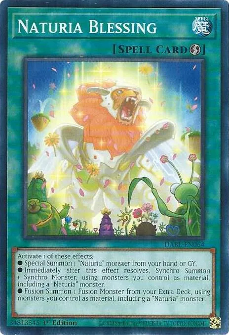 Naturia Blessing DABL-EN064 Yu-Gi-Oh card from Darkwing Blast