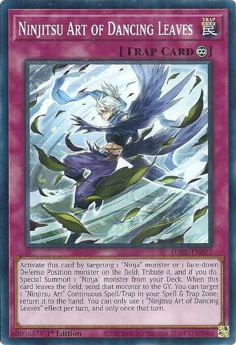 Ninjitsu Art of Dancing Leaves DABL-EN077 Yu-Gi-Oh card from Darkwing Blast