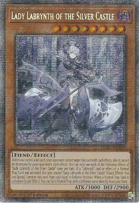Lady Labrynth of the Silver Castle Starlight Rare DABL-EN030 Yu-Gi-Oh card from Darkwing Blast