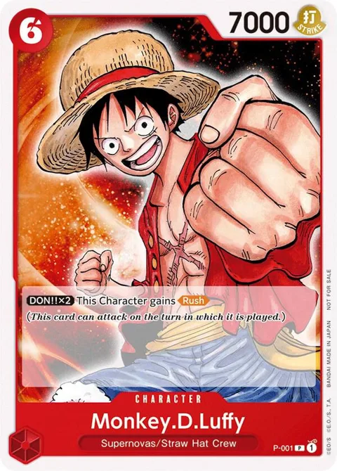 Monkey.D.Luffy Promotion Pack 2022 P-001 One Piece card from One Piece Promotion Cards