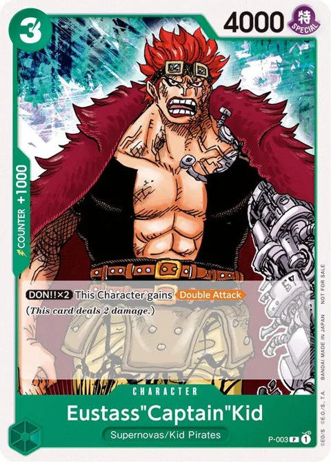 Eustass"Captain"Kid Promotion Pack 2022 P-003 One Piece card from One Piece Promotion Cards