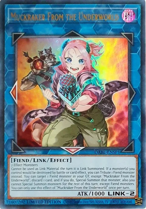 Muckraker From the Underworld DABL-ENSP1 Yu-Gi-Oh card from Darkwing Blast