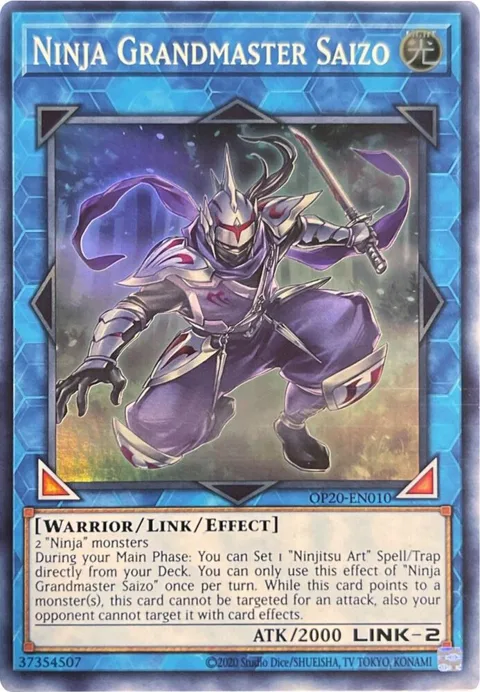 Ninja Grandmaster Saizo OP20-EN010 Yu-Gi-Oh card from OTS Tournament Pack 20