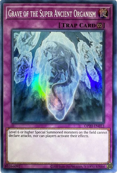 Grave of the Super Ancient Organism OP20-EN012 Yu-Gi-Oh card from OTS Tournament Pack 20