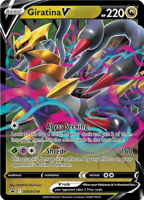 Giratina V #SWSH259 Holofoil Pokémon card from Sword & Shield Promo Cards