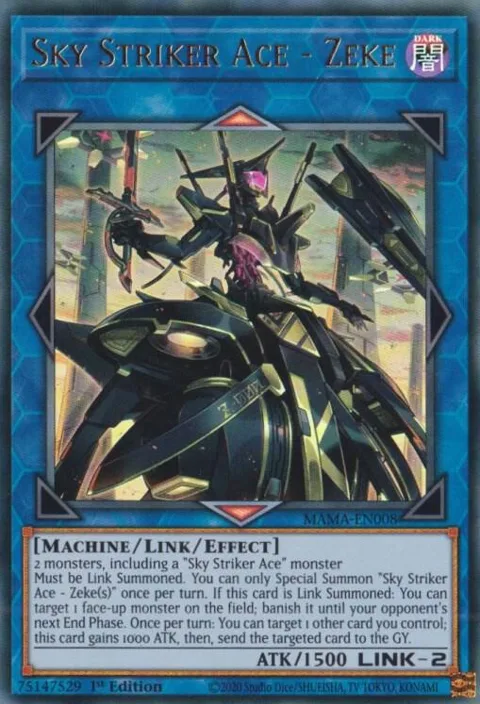 Sky Striker Ace - Zeke MAMA-EN008 Yu-Gi-Oh card from Magnificent Mavens