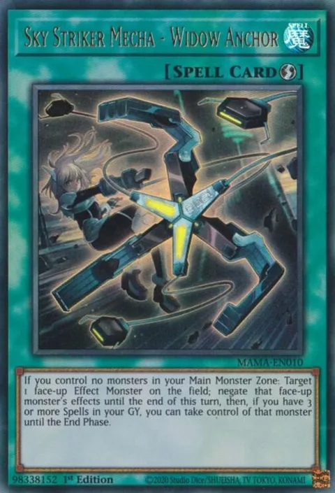 Sky Striker Mecha - Widow Anchor MAMA-EN010 Yu-Gi-Oh card from Magnificent Mavens