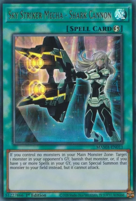 Sky Striker Mecha - Shark Cannon MAMA-EN011 Yu-Gi-Oh card from Magnificent Mavens