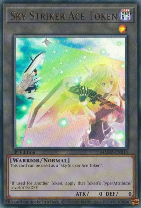Token: Sky Striker Ace MAMA-EN013 Yu-Gi-Oh card from Magnificent Mavens