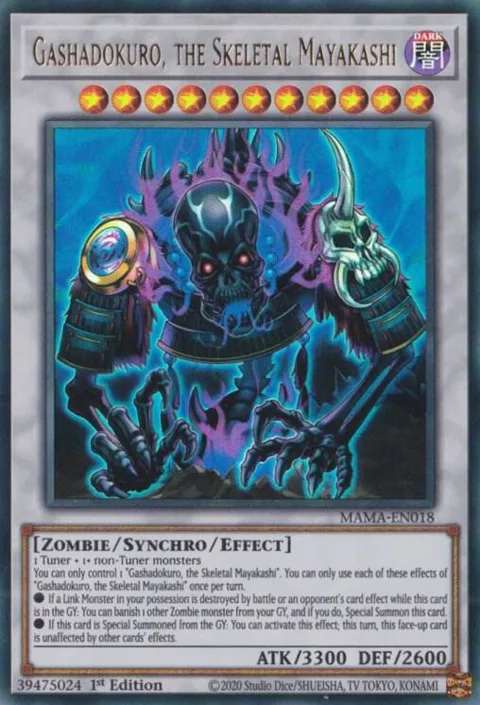 Gashadokuro, the Skeletal Mayakashi MAMA-EN018 Yu-Gi-Oh card from Magnificent Mavens