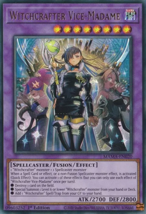 Witchcrafter Vice-Madame MAMA-EN020 Yu-Gi-Oh card from Magnificent Mavens