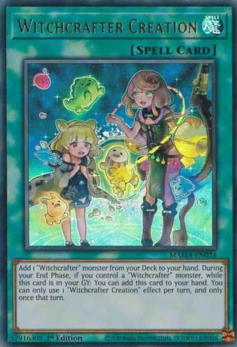 Witchcrafter Creation MAMA-EN024 Yu-Gi-Oh card from Magnificent Mavens
