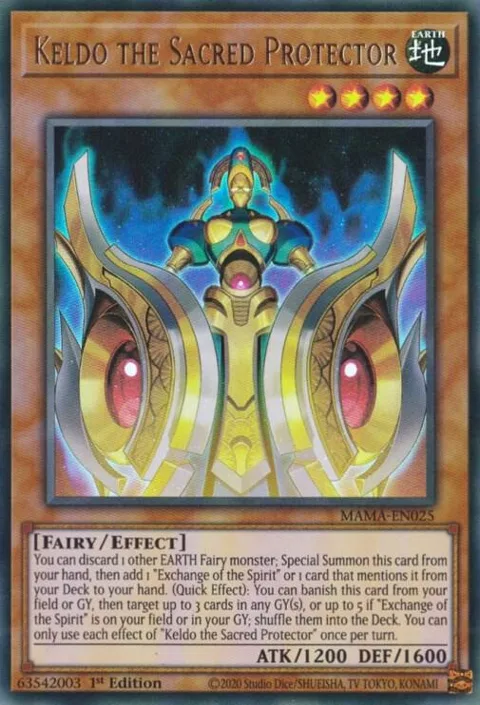 Keldo the Sacred Protector MAMA-EN025 Yu-Gi-Oh card from Magnificent Mavens