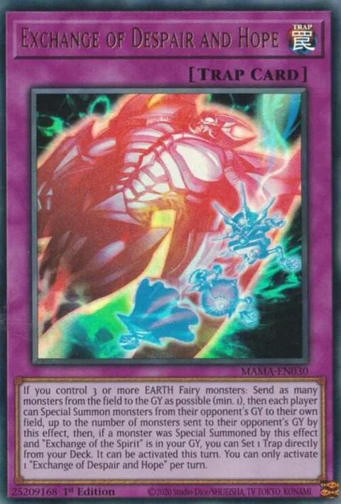 Exchange of Despair and Hope MAMA-EN030 Yu-Gi-Oh card from Magnificent Mavens