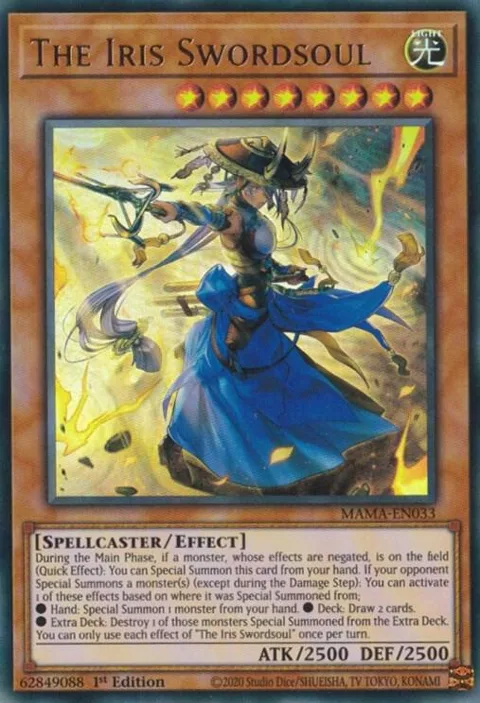 The Iris Swordsoul MAMA-EN033 Yu-Gi-Oh card from Magnificent Mavens