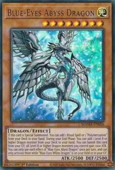 Blue-Eyes Abyss Dragon MAMA-EN056 Yu-Gi-Oh card from Magnificent Mavens