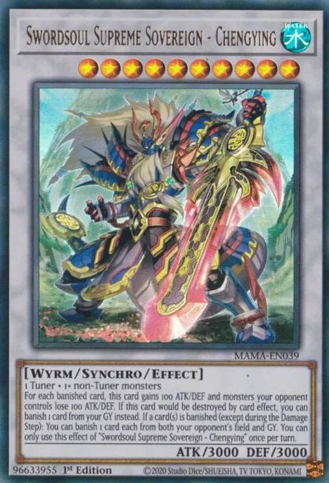 Swordsoul Supreme Sovereign - Chengying MAMA-EN039 Yu-Gi-Oh card from Magnificent Mavens