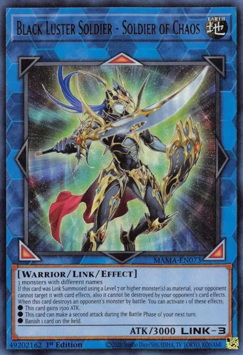 Black Luster Soldier - Soldier of Chaos MAMA-EN073 Yu-Gi-Oh card from Magnificent Mavens