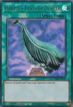 Harpie's Feather Duster MAMA-EN076 Yu-Gi-Oh card from Magnificent Mavens