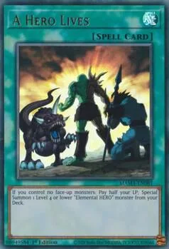 A Hero Lives MAMA-EN081 Yu-Gi-Oh card from Magnificent Mavens