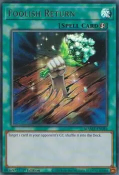Foolish Return MAMA-EN084 Yu-Gi-Oh card from Magnificent Mavens