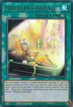 Magician's Restage MAMA-EN086 Yu-Gi-Oh card from Magnificent Mavens
